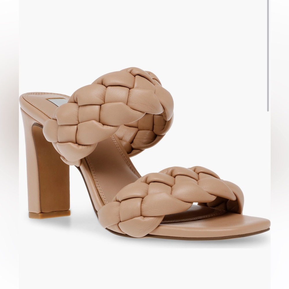 Steven New York Jeanie Braided Tan Mule Sandals